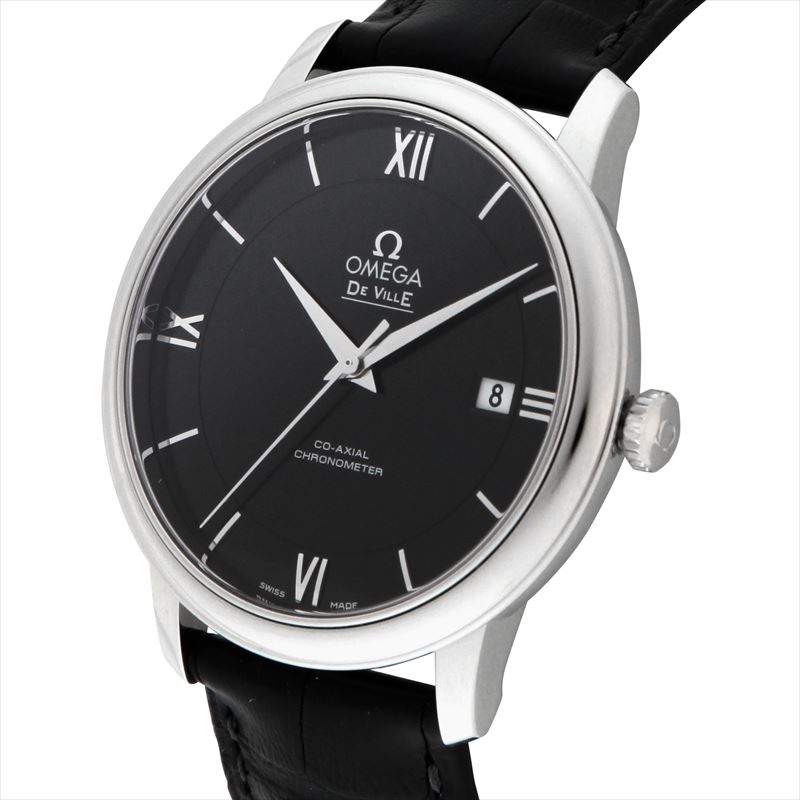 オメガ OMEGA メンズ腕時計 デ・ビル 42413402001001 ブラック: 腕時計｜ブランドショップハピネス