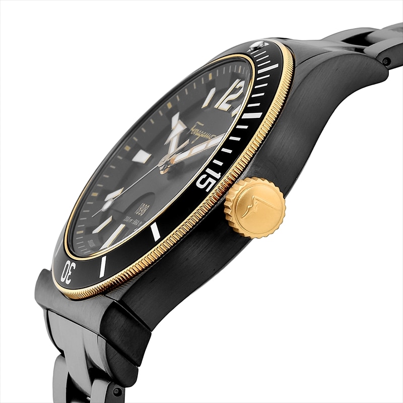 フェラガモ Ferragamo メンズ腕時計 ﾌｪﾗｶﾞﾓ1898 FF3320016 ブラック: 腕時計｜ブランドショップハピネス