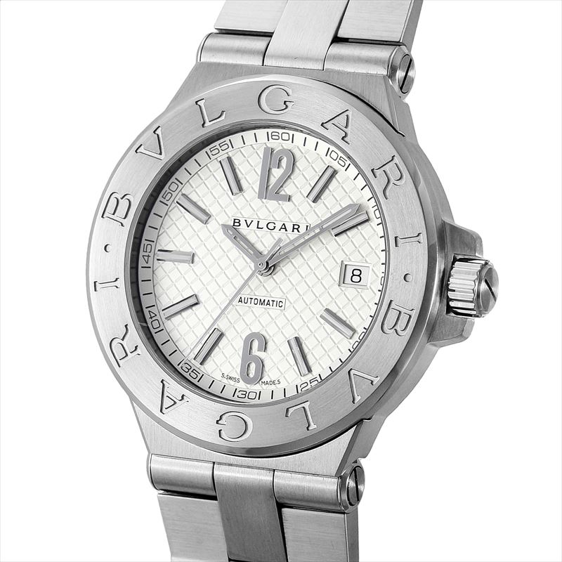 ブルガリ BVLGARI メンズ腕時計 ディアゴノ DG40C6SSD シルバー: 腕時計｜ブランドショップハピネス