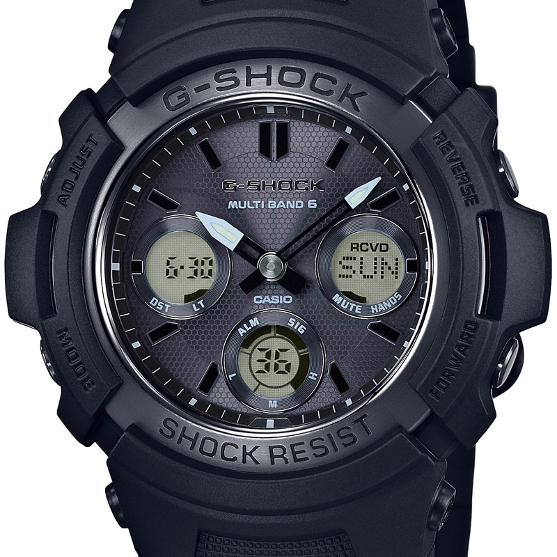 カシオ CASIO メンズ腕時計 G-SHOCK AWG-M100SBB-1AJF ブラック/ブラック: 腕時計｜ブランドショップハピネス