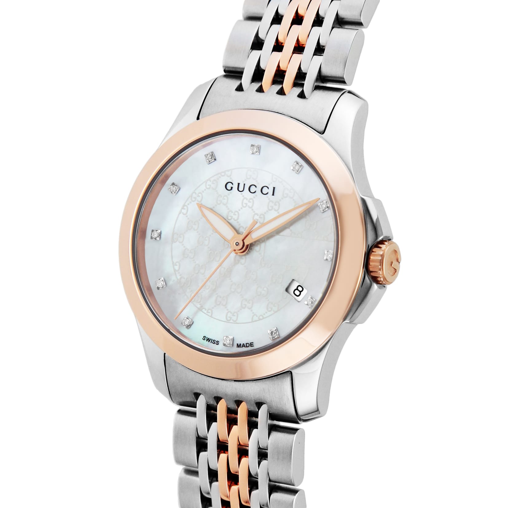 GUCCI グッチ 腕時計 Gﾀｲﾑﾚｽ ホワイトパール YA126539: 腕時計｜ブランドショップハピネス