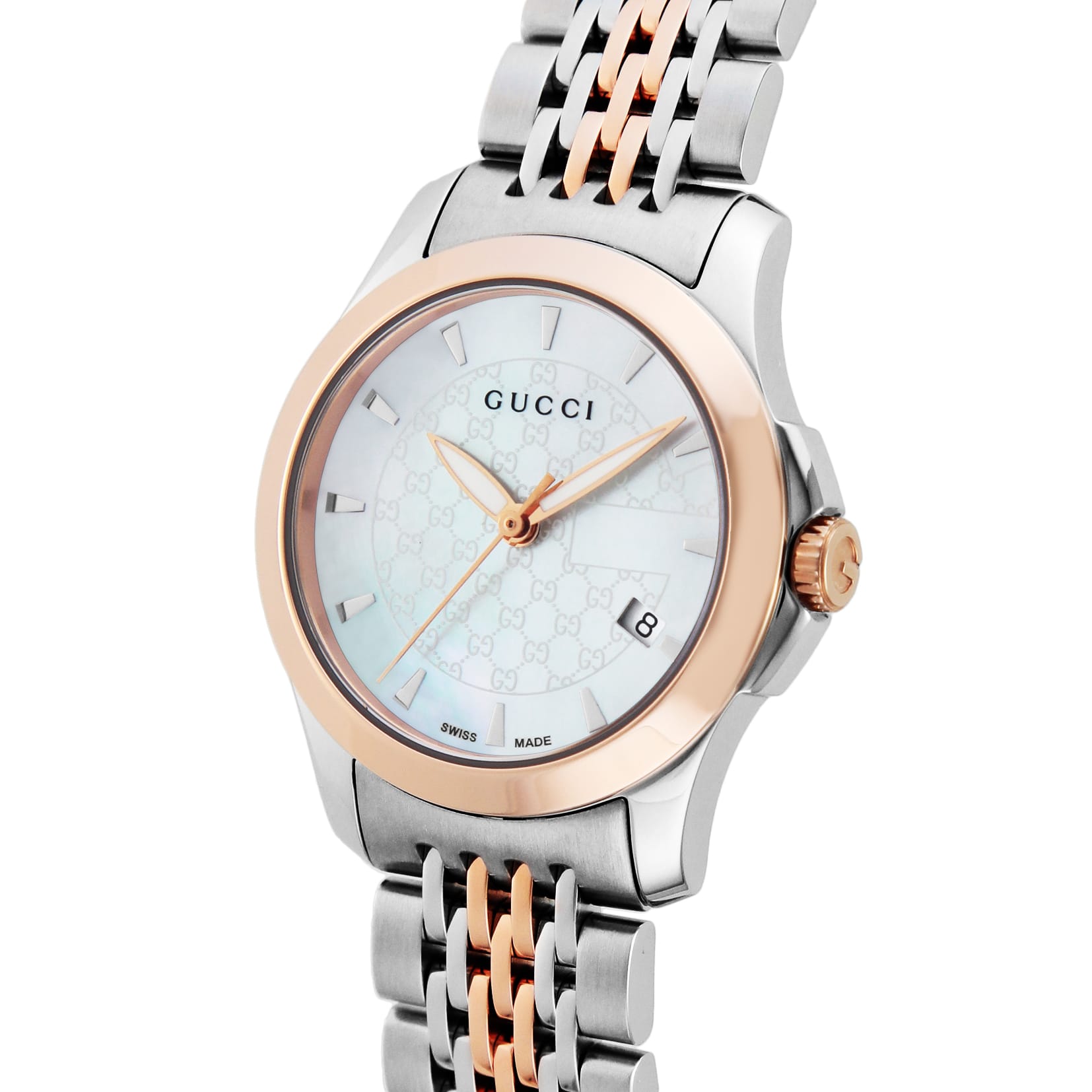GUCCI グッチ 腕時計 Gﾀｲﾑﾚｽ ホワイトパール YA126537: 腕時計｜ブランドショップハピネス