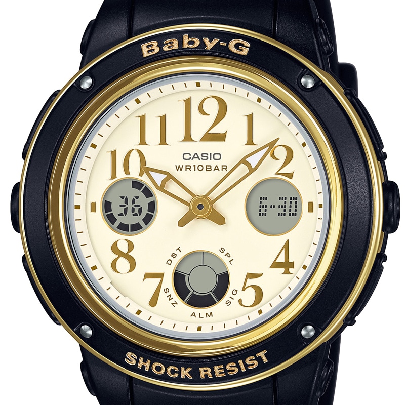 カシオ CASIO レディース腕時計 BABY-G BGA-151EF-1BJF ゴールド/ブラック: 腕時計｜ブランドショップハピネス