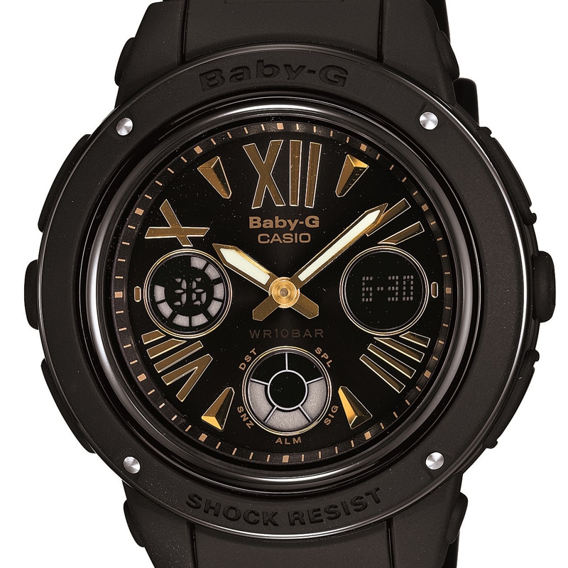 カシオ CASIO レディース腕時計 BABY-G BGA-153-1BJF ブラック/ブラック: 腕時計｜ブランドショップハピネス