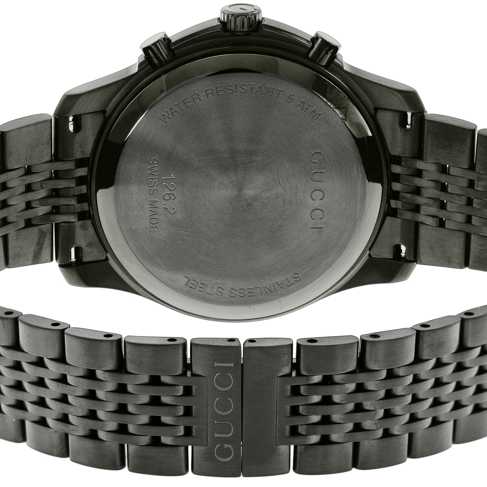 GUCCI グッチ 腕時計 Gﾀｲﾑﾚｽ ブラック YA126260: 腕時計｜ブランドショップハピネス