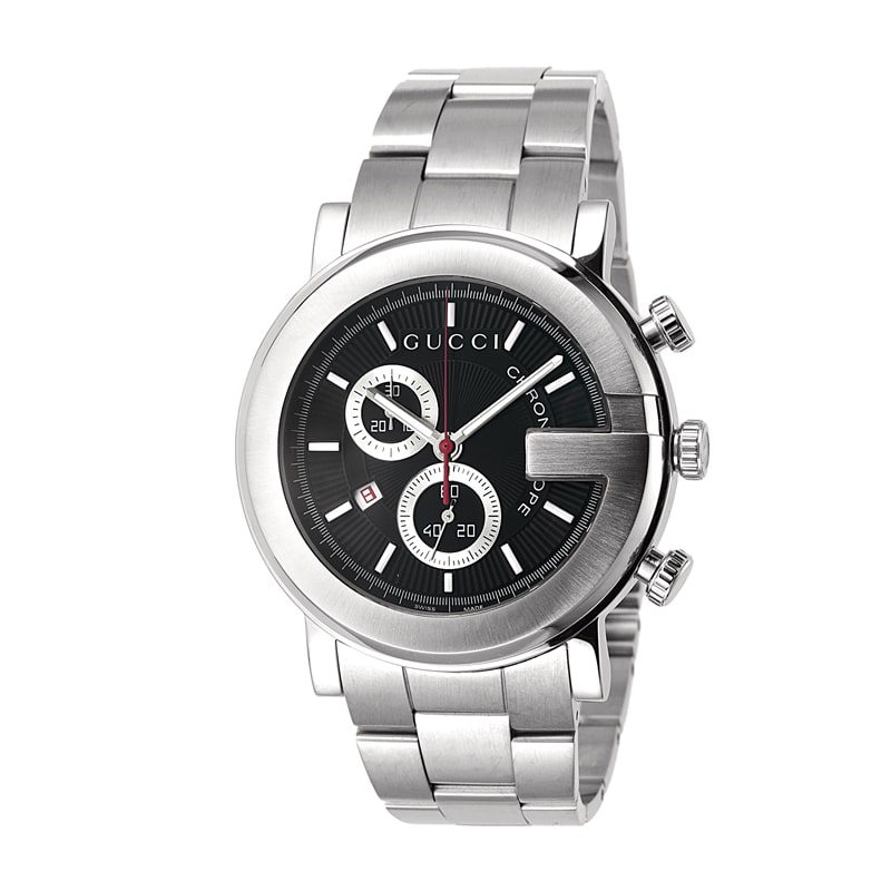 GUCCI グッチ 腕時計 Gクロノ ブラック YA101309(ブラック): 腕時計｜ブランドショップハピネス