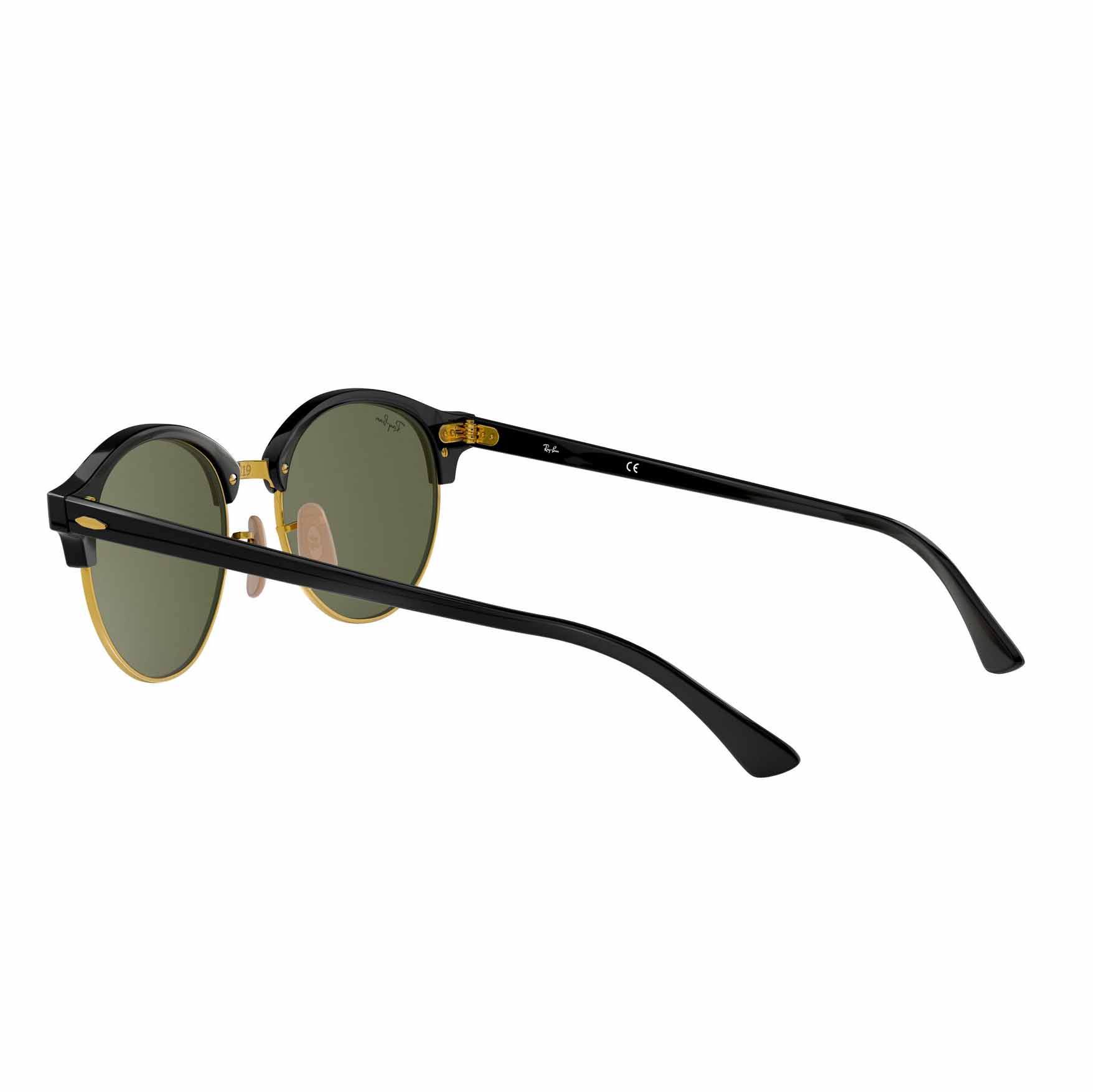 Co Ray-Ban TOX Sunglasses CLUBROUND RB4246 901 51 BLACK/G-15 GREEN
