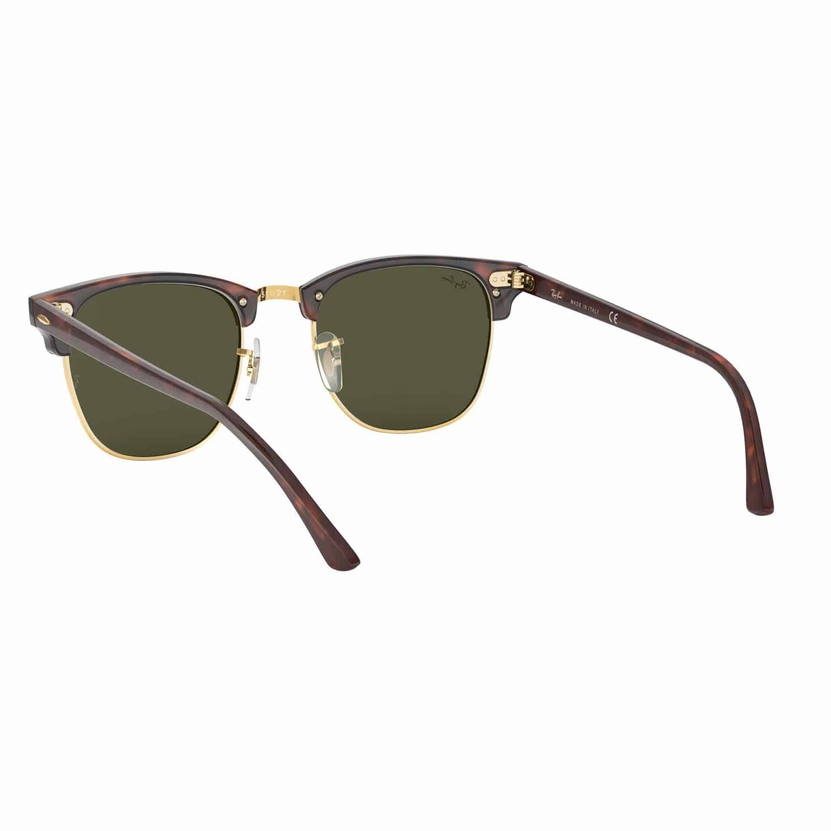 Co Ray-Ban TOX Sunglasses CLUBMASTER RB3016 W0366 51 MOCK TORTOISE ON ARISTA/G-15 GREEN