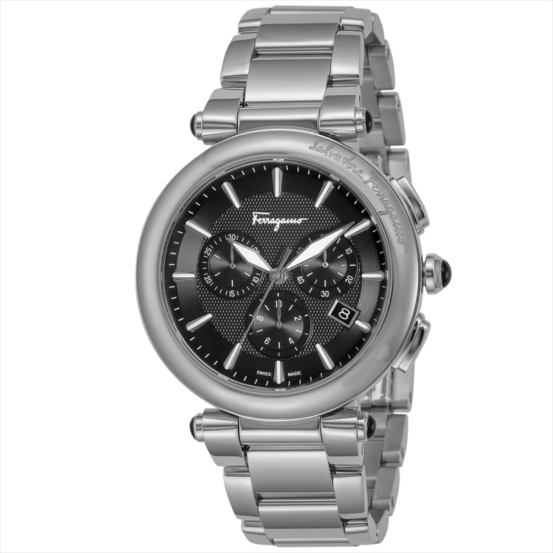 フェラガモ Ferragamo メンズ腕時計 イディリオ FCP070017 ブラック: 腕時計｜ブランドショップハピネス