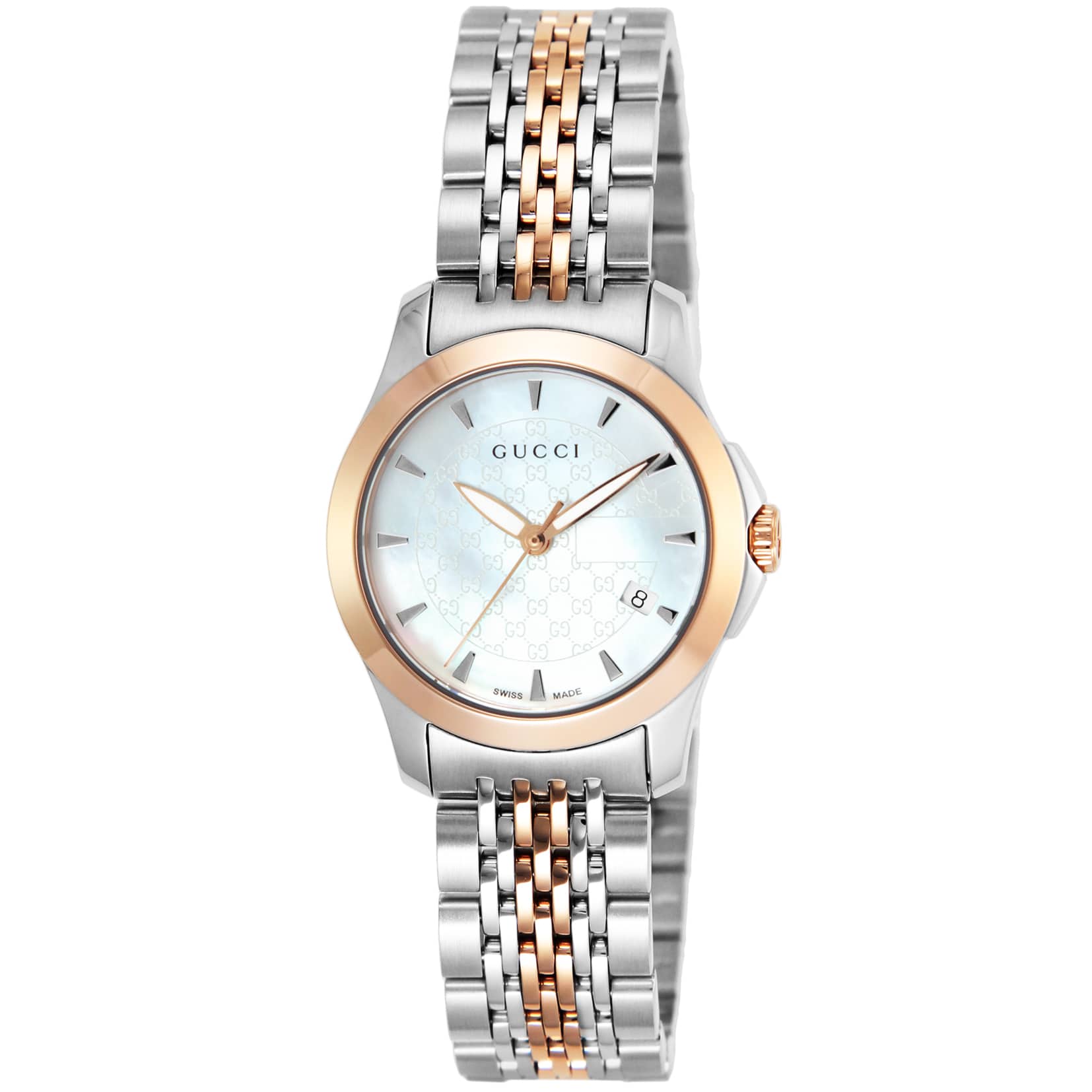 GUCCI グッチ 腕時計 Gﾀｲﾑﾚｽ ホワイトパール YA126537: 腕時計｜ブランドショップハピネス