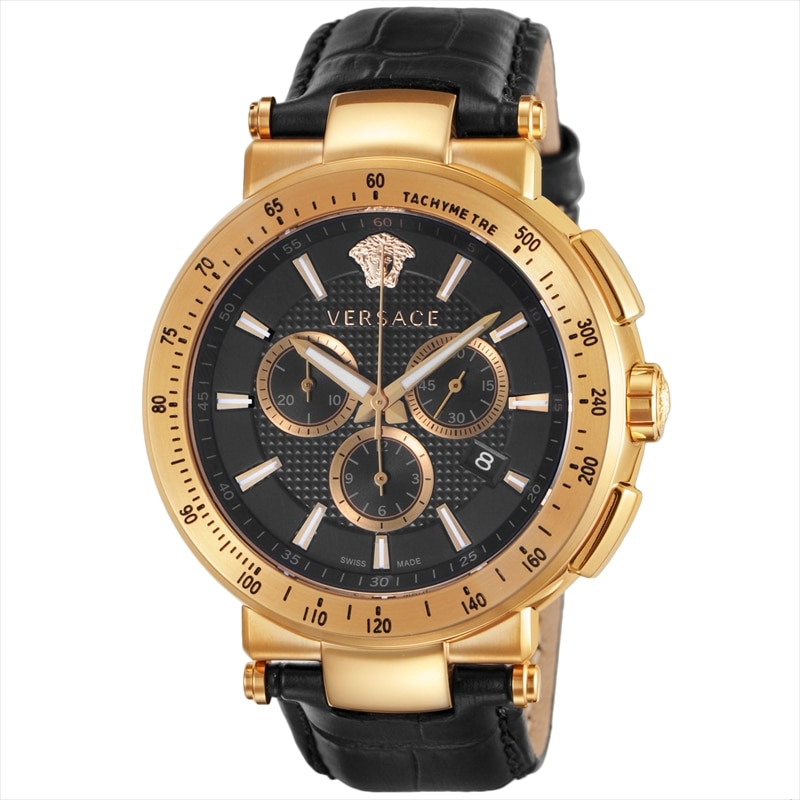 ヴェルサーチ VERSACE メンズ腕時計 VFG140016 MYSTIQUESPORT ブラック: 腕時計｜ブランドショップハピネス
