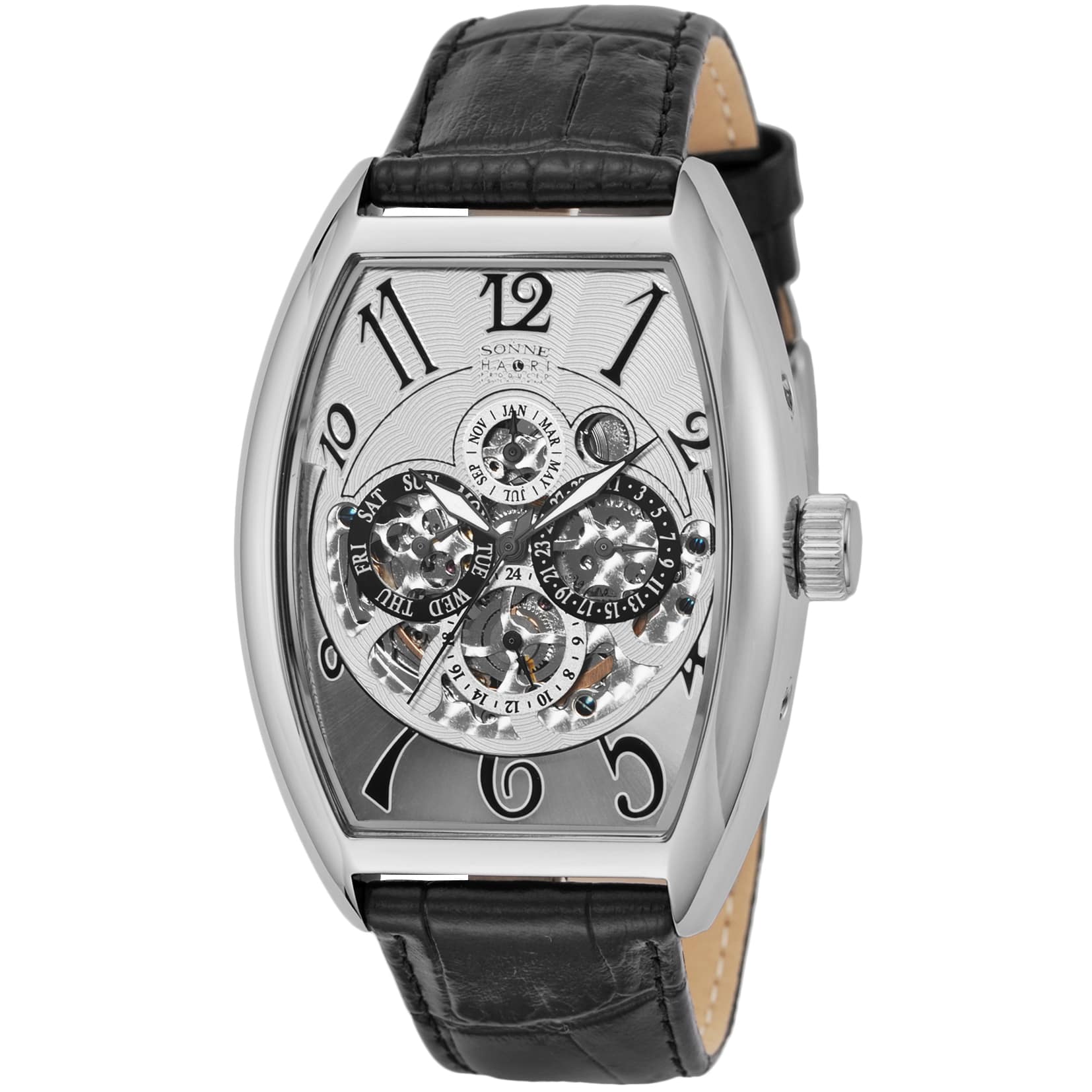SONNE ゾンネ 腕時計 H015 ｼﾙﾊﾞｰ H015SS-BK: 腕時計｜ブランドショップハピネス