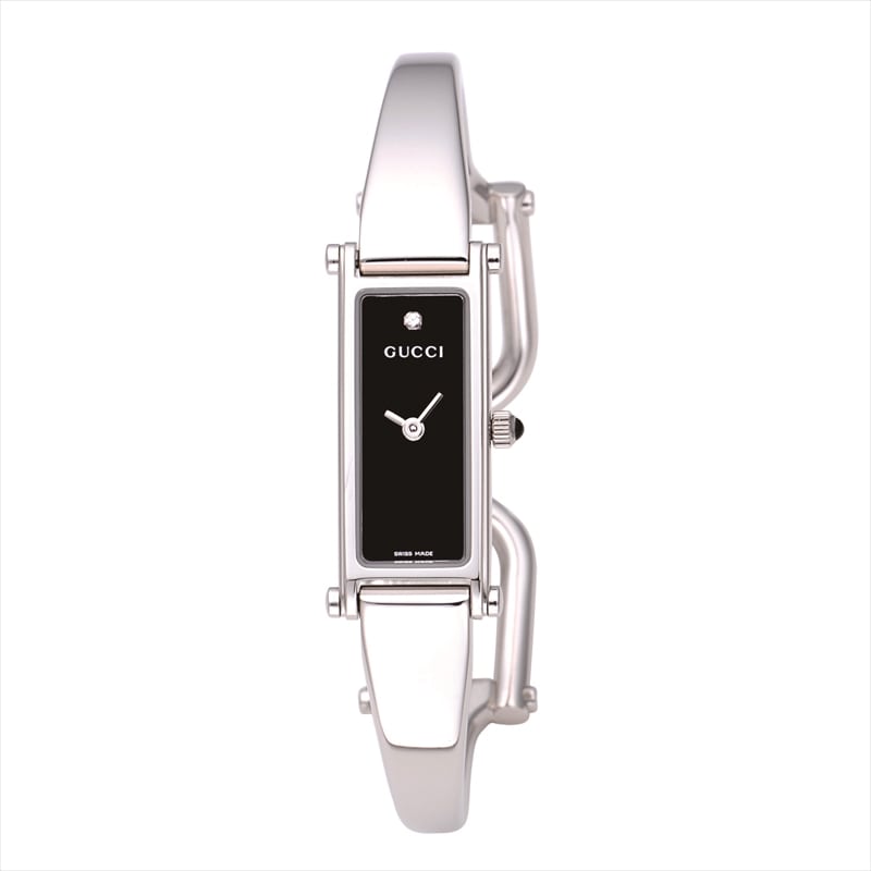 グッチ GUCCI レディース腕時計 YA015555 1500 ブラック: 腕時計｜ブランドショップハピネス