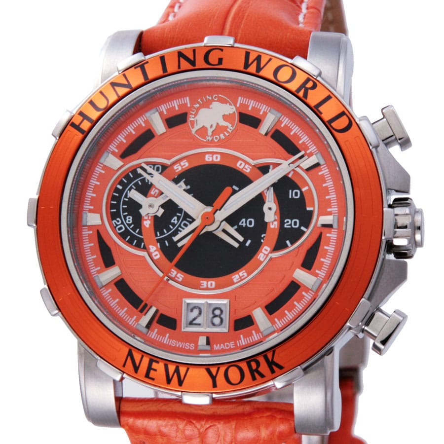 HUNTING WORLD ハンティングワールド 腕時計 メンズ イリス オレンジ HW913OR(オレンジ): 腕時計｜ブランドショップハピネス