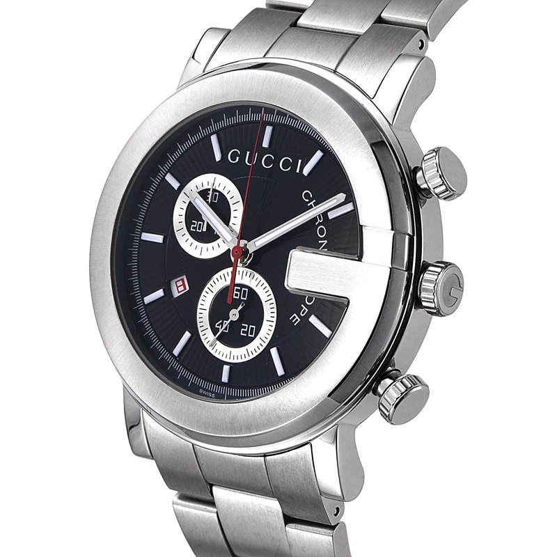 GUCCI グッチ 腕時計 Gクロノ ブラック YA101309(ブラック): 腕時計｜ブランドショップハピネス