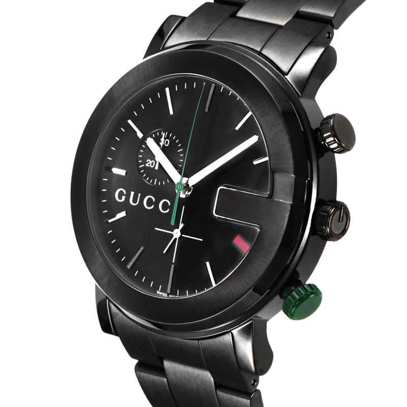 GUCCI グッチ 腕時計 Gクロノ ブラック YA101331(ブラック): 腕時計｜ブランドショップハピネス