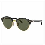 Co Ray-Ban TOX Sunglasses CLUBROUND RB4246 901 51 BLACK/G-15 GREEN