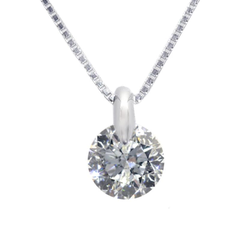 ブランドショップハピネス公式オンラインショッププラチナ PT 1.0ct ダイヤモンド 一粒 ネックレス(ダイヤ): ジュエリー｜ブランド
