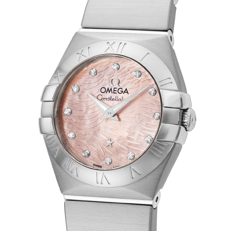 オメガ OMEGA 腕時計 レディース Constellation コンステレーション ライトコーラルパール 123.10.24.60.57.002