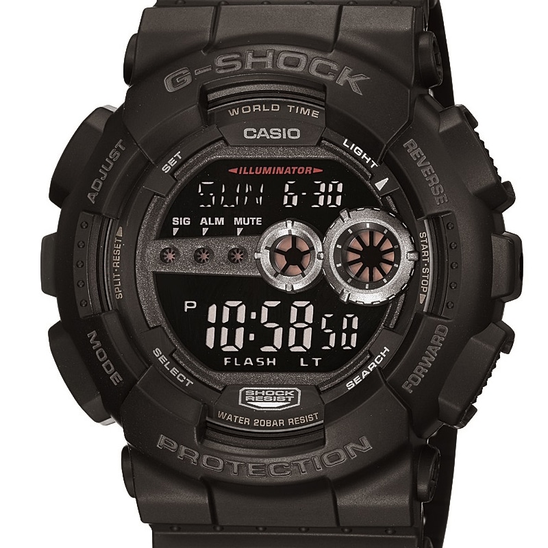 カシオ CASIO G-SHOCK ジーショック Gショック 腕時計 メンズ GD-100-1BJF ブラック/ブラック