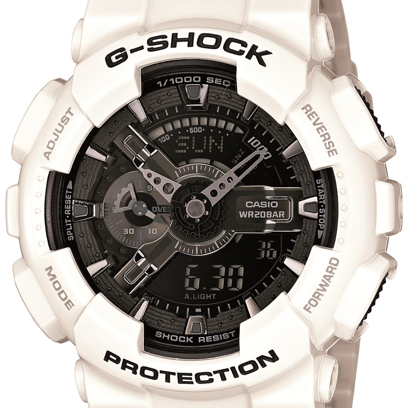 カシオ CASIO G-SHOCK ジーショック Gショック 腕時計 メンズ GA-110GW-7AJF ブラック/ホワイト