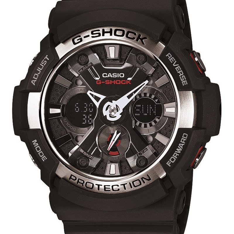 カシオ CASIO G-SHOCK ジーショック Gショック 腕時計 メンズ GA-200-1AJF ブラック/ブラック