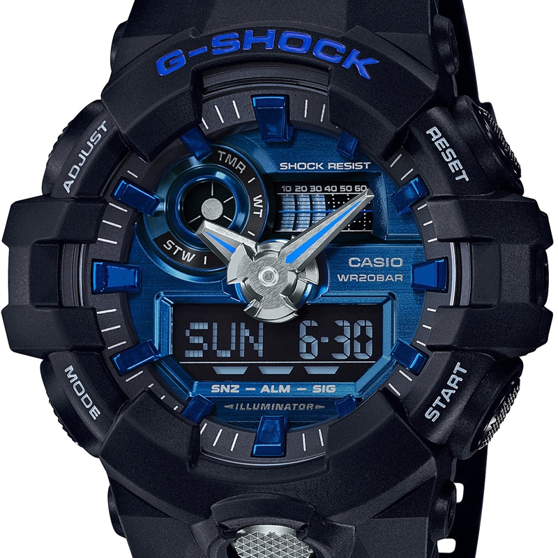 カシオ CASIO G-SHOCK ジーショック Gショック 腕時計 メンズ GA-710-1A2JF ブルー/ブラック