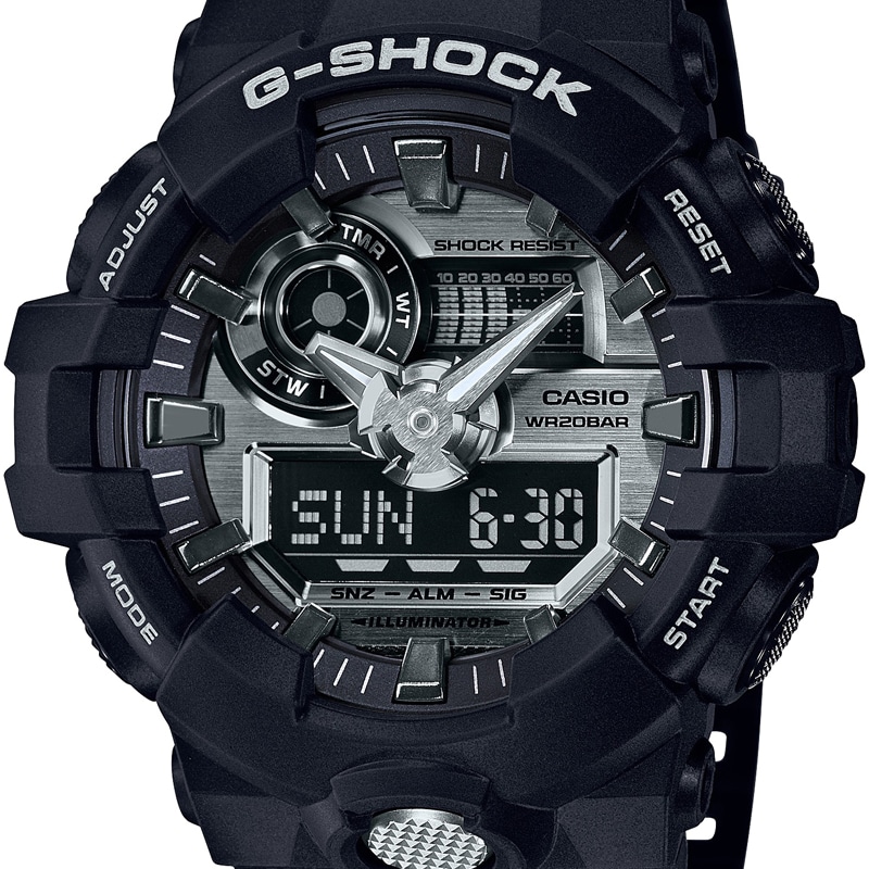 カシオ CASIO G-SHOCK ジーショック Gショック 腕時計 メンズ GA-710-1AJF シルバー/ブラック