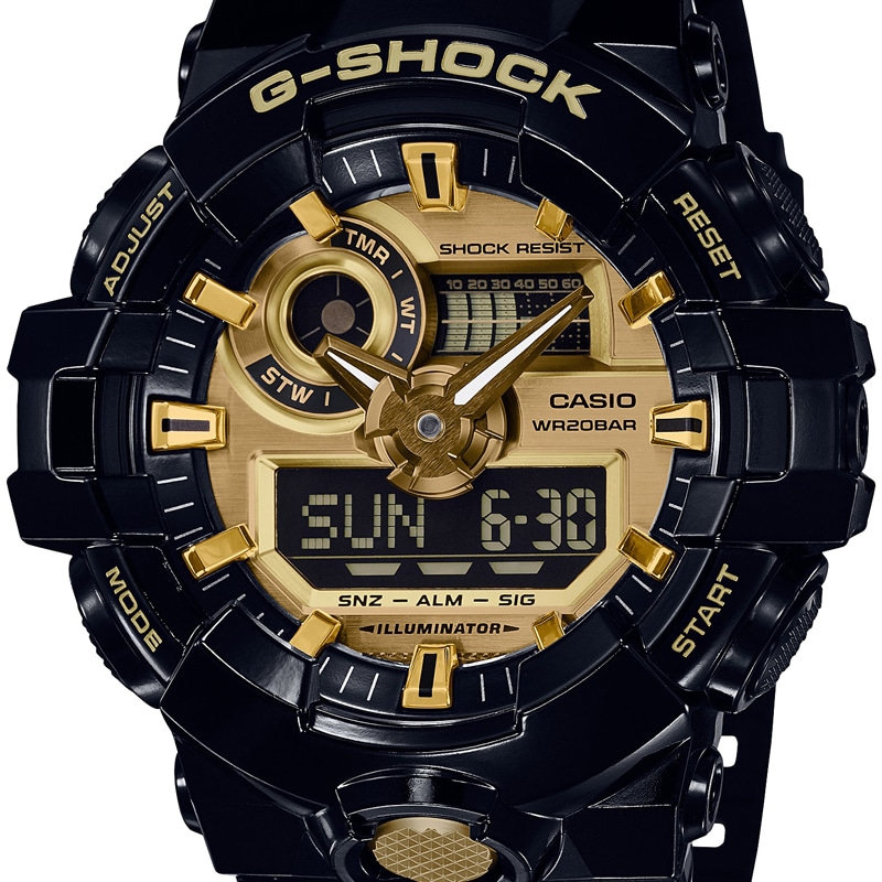 カシオ CASIO メンズ腕時計 G-SHOCK GA-710GB-1AJF ゴールド/ブラック