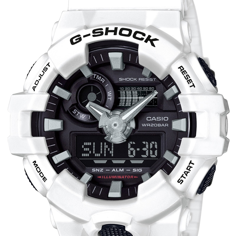 カシオ CASIO G-SHOCK ジーショック Gショック 腕時計 メンズ GA-700-7AJF ブラック/ホワイト