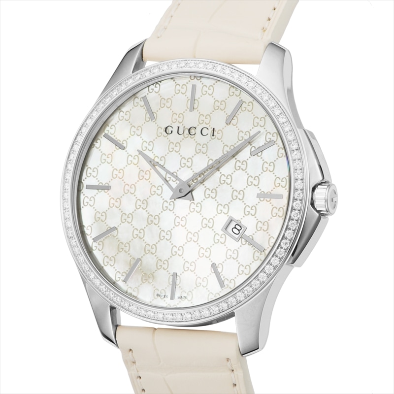 グッチ GUCCI 腕時計 メンズ G-TIMELESS Gタイムレス YA126306 ホワイトパール