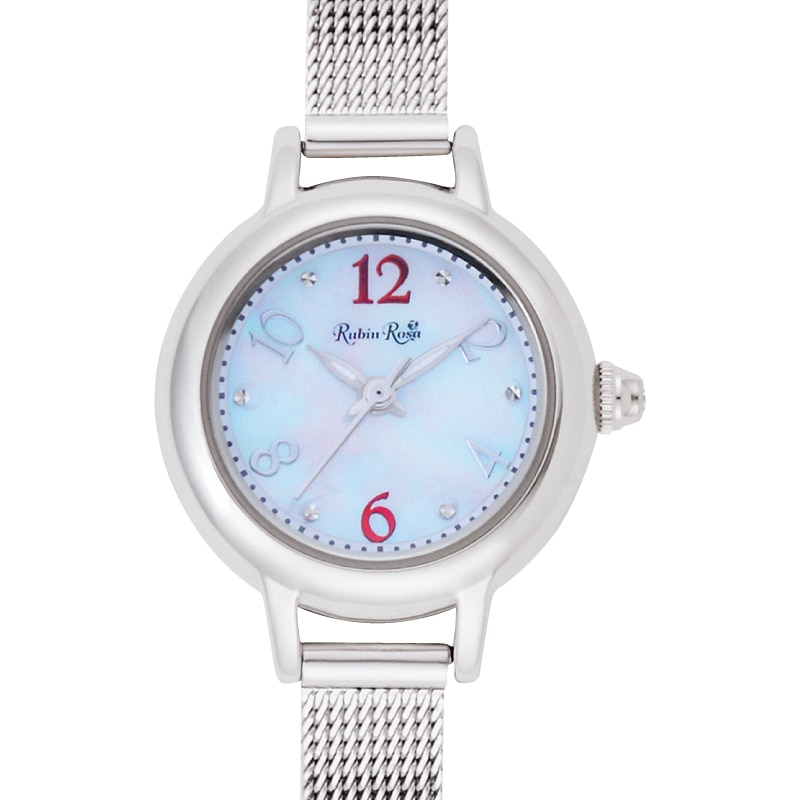 ルビンローザ RubinRosa レディース腕時計 R202SWH 202 ホワイトシェル