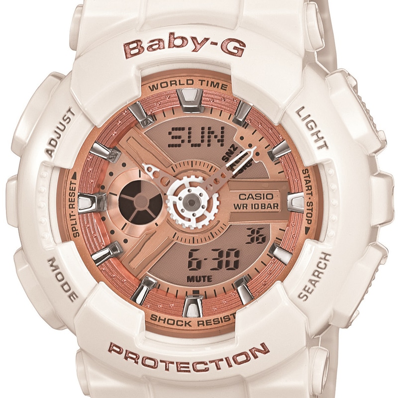 カシオ CASIO BABY-G ベビージー ベビーG 腕時計 レディース BA-110-7A1JF ピンク/ホワイト