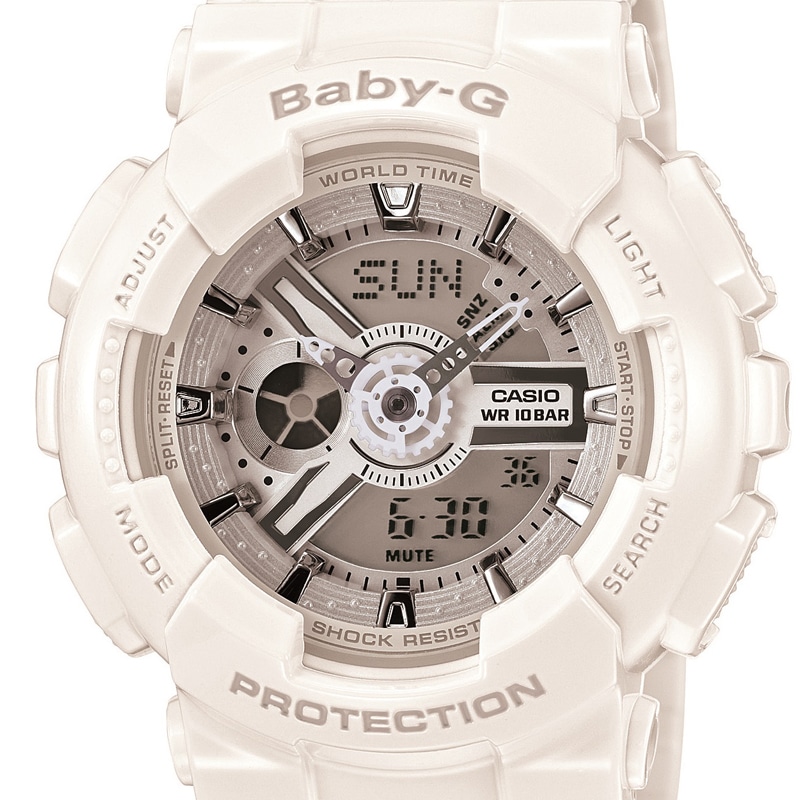 ブランドショップハピネス公式オンラインショップカシオ CASIO レディース腕時計 BABY-G BA-110-7A3JF ホワイト/ホワイト