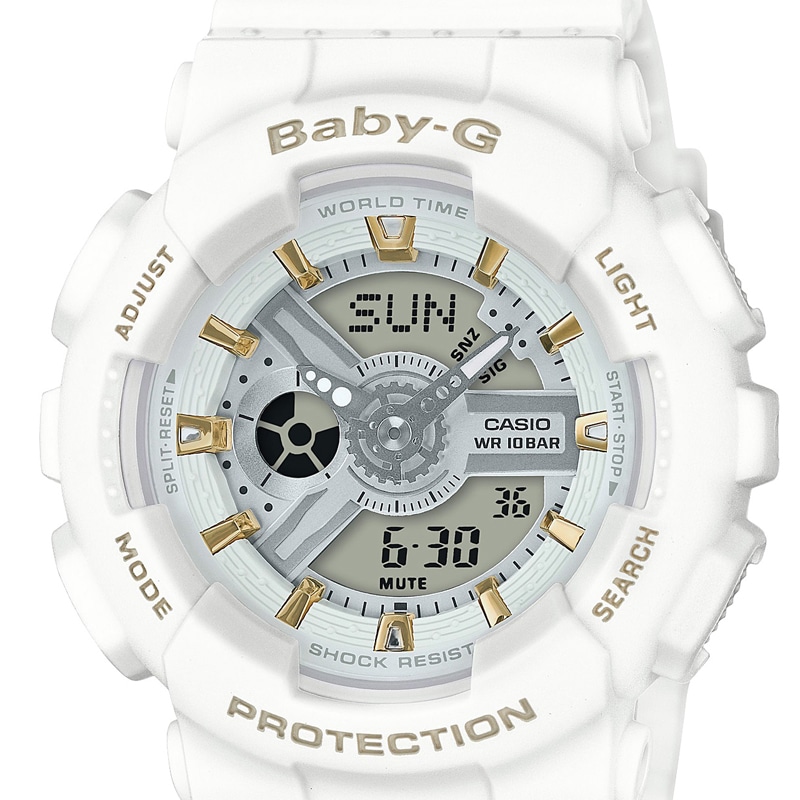カシオ CASIO BABY-G ベビージー ベビーG 腕時計 レディース BA-110GA-7A1JF ホワイト/ホワイト