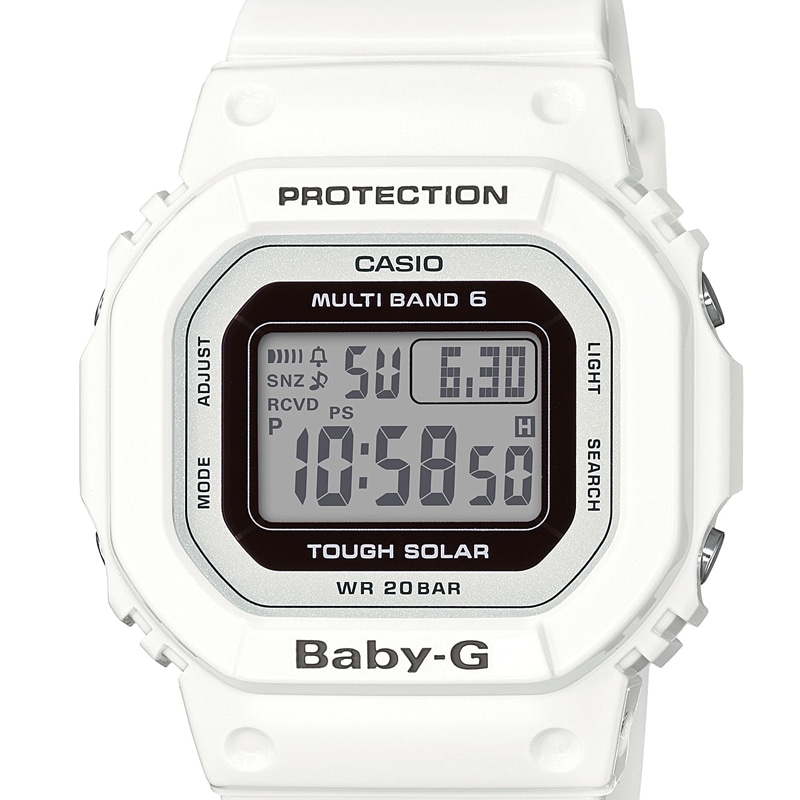 カシオ CASIO BABY-G ベビージー ベビーG 腕時計 レディース BGD-5000-7JF ホワイト/ホワイト
