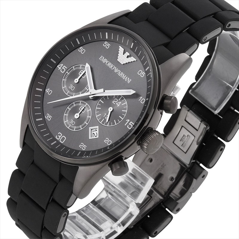 エンポリオ・アルマーニ EMPORIO ARMANI メンズ腕時計 スポルティボ AR5889 ブラック(メンズ): 腕時計｜ブランドショップハピネス