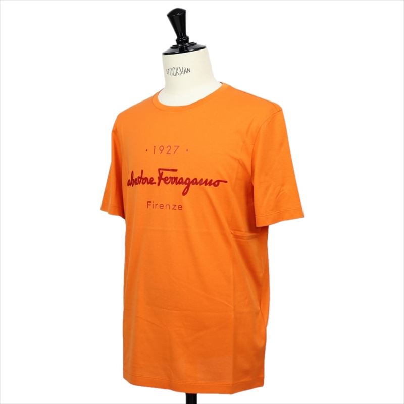 ブランドショップハピネス公式オンラインショップフェラガモ Salvatore Ferragamo Tシャツ 1613 7296 001 Orange Xosmos M M 衣類 雑貨 ブランドショップハピネス