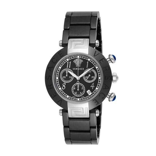 VERSACE ヴェルサーチ メンズ 腕時計 REVE CERAMIC CHRONO 95CCS9D008SC09(ブラウン): 腕時計