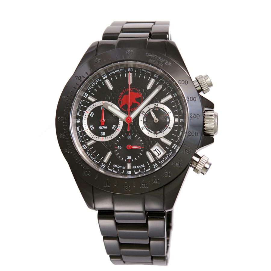 HUNTING WORLD ハンティングワールド 腕時計 メンズ エレガント・エレファント ブラック HW408SBK(ブラック): 腕時計