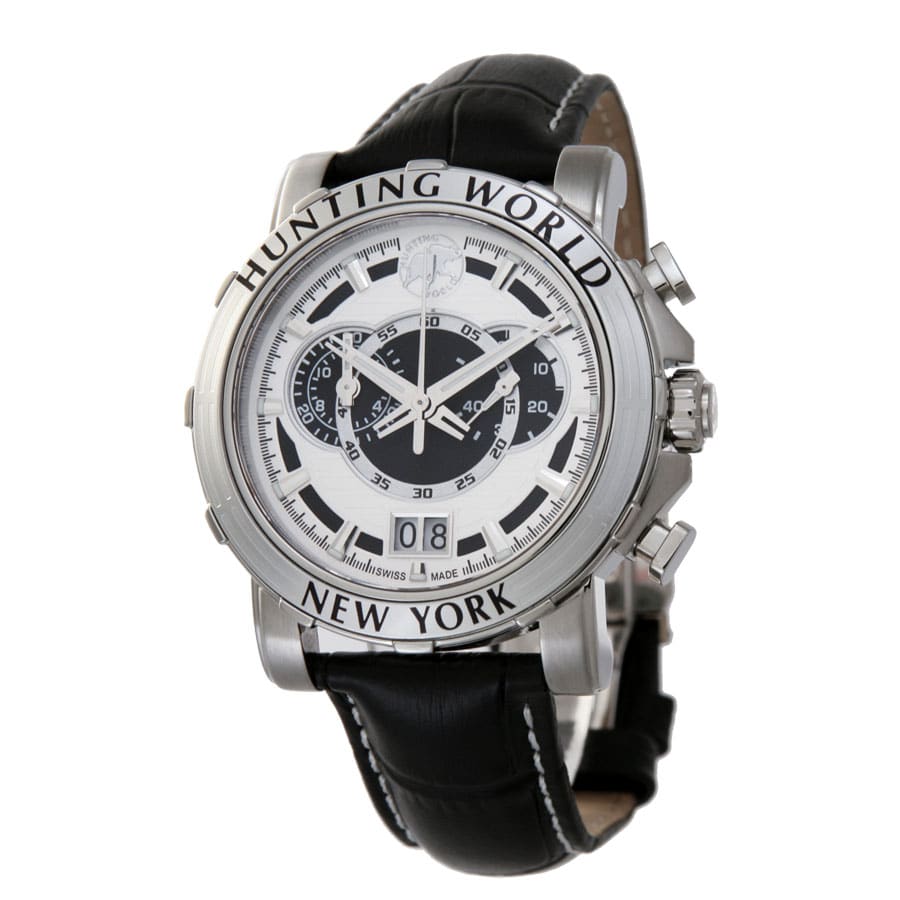 HUNTING WORLD ハンティングワールド 腕時計 メンズ イリス ホワイト HW913WHBK(ホワイト): 腕時計｜ブランドショップハピネス