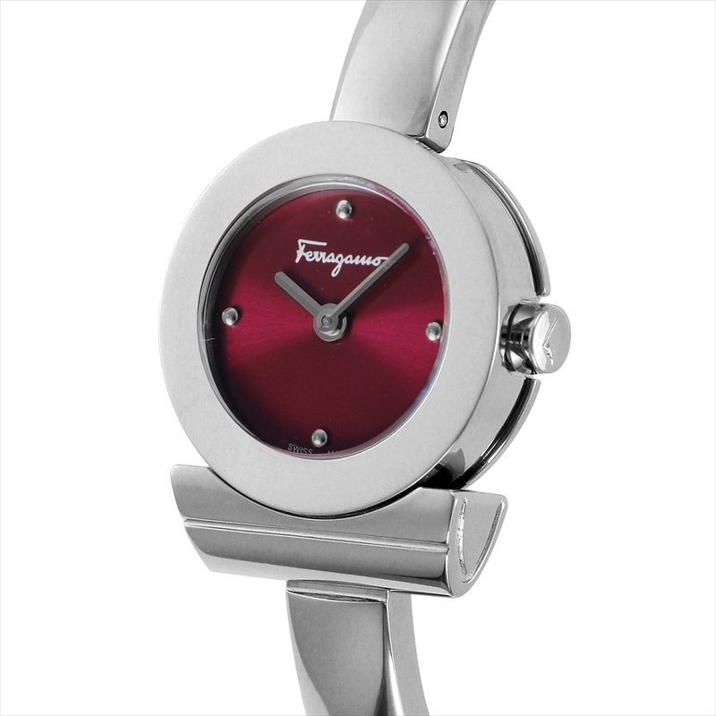 サルヴァトーレフェラガモ Salvatore Ferragamo 腕時計 ガンチーニブレスレット パープル(シルバー): 腕時計｜ブランド