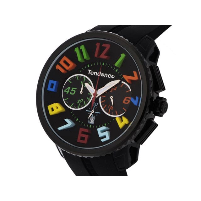 TENDENCE テンデンス 腕時計 ユニセックス ガリバーラウンドレインボー ブラック TY460610