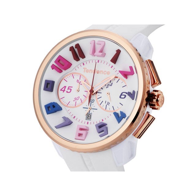 TENDENCE テンデンス 腕時計 ユニセックス ガリバーラウンドレインボー ホワイト TY460614