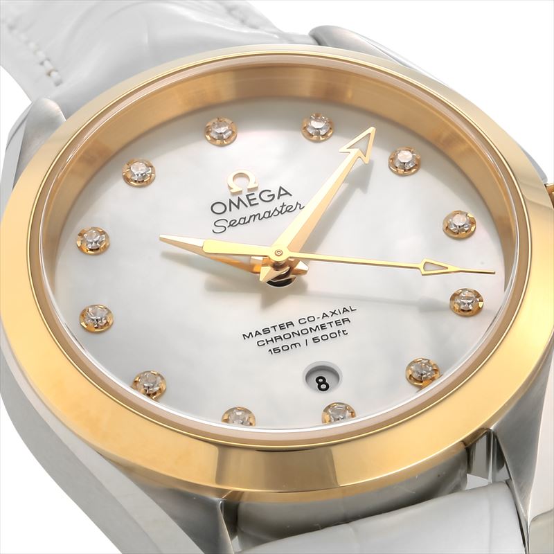 オメガ OMEGA 腕時計 レディース SEAMASTER AQUA TERRA シーマスター アクアテラ 150M防水 ホワイトパール 231.23.34.20.55.002