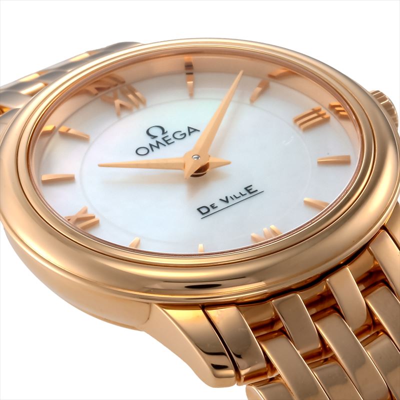 オメガ OMEGA 腕時計 レディース De Ville デ・ヴィル ホワイトパール 
