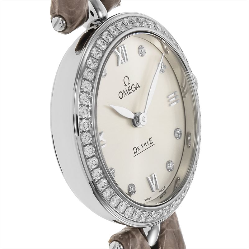 オメガ OMEGA 腕時計 レディース De Ville Prestige Dewdrop デ・ヴィル プレステージ デュードロップ シルバー 424.18.27.60.52.001