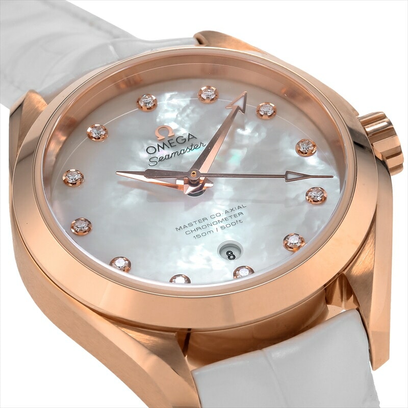 オメガ OMEGA 腕時計 レディース SEAMASTER AQUA TERRA シーマスター アクアテラ ホワイトパール 231.53.34.20.55.001
