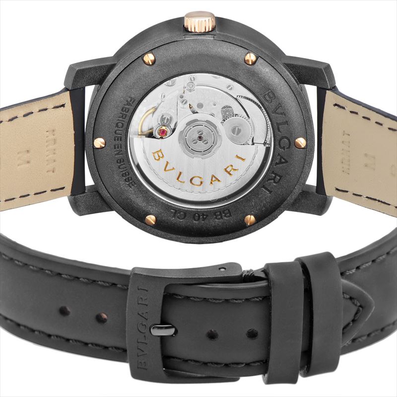 ブルガリ BVLGARI 腕時計 メンズ ブルガリブルガリ カーボンゴールド BBP40BCGLD ブラック
