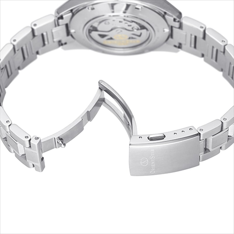 オリエントスター ORIENT STAR メンズ 腕時計 MODERN SKELETON モダン スケルトン RK-AV0004L ネイビー ステンレススティール(SUS316L)
